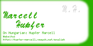 marcell hupfer business card